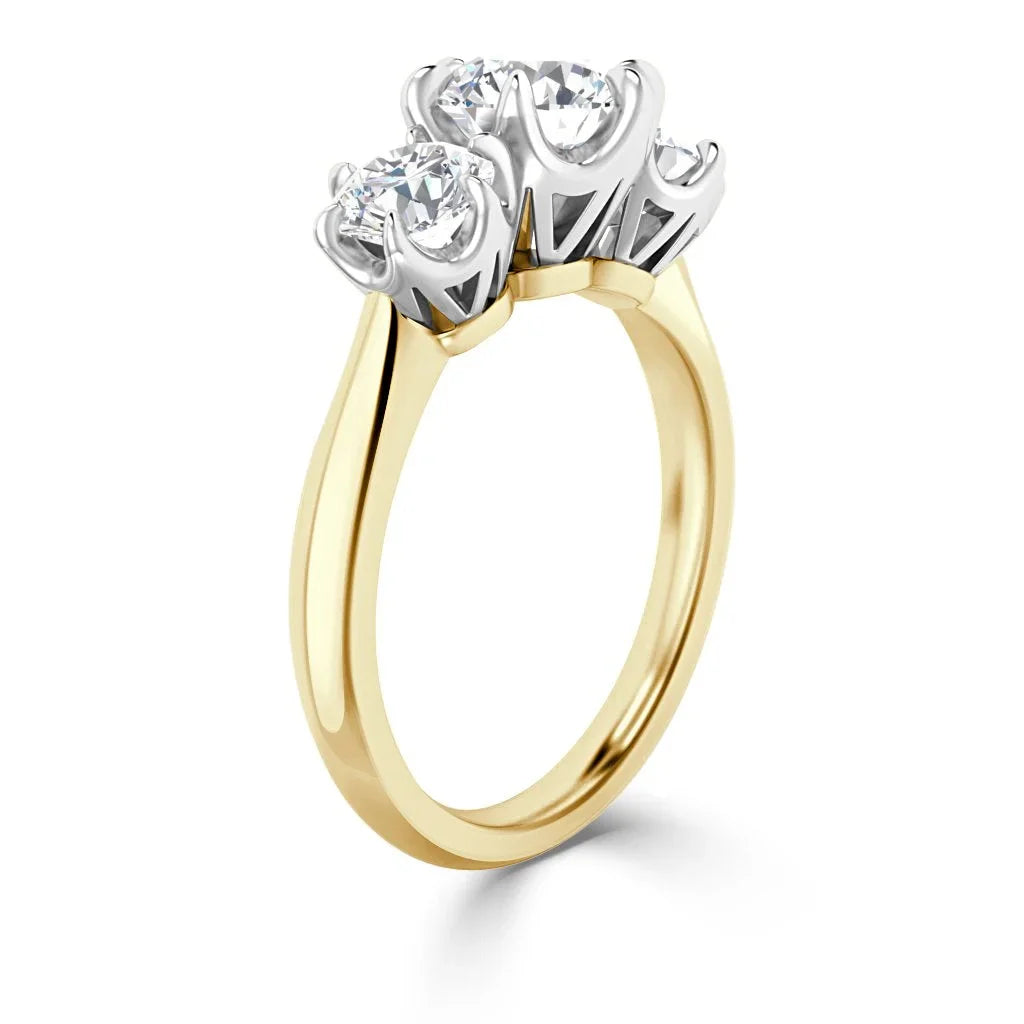 Emily - Round Cut 18ct Yellow Gold Engagement Ring