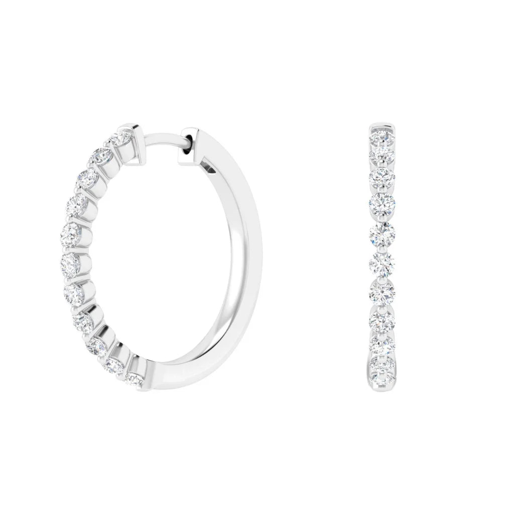 Piper - .48ct Natural Diamond Earrings 18ct White Gold