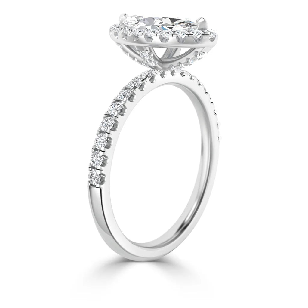 Olivia Molly - Marquise Cut Platinum Engagement Ring