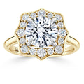 Lily - Round Cut 18ct Yellow Gold Engagement Ring