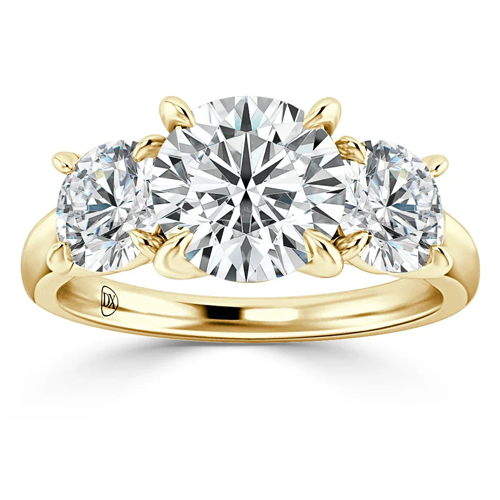 Zoe - Round Cut 18ct Yellow Gold Engagement Ring