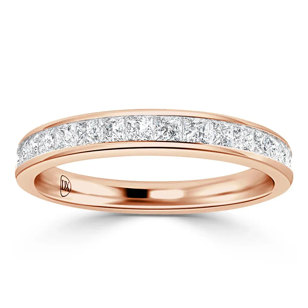 Amelia - 18ct Rose Gold Natural Diamond Wedding Ring