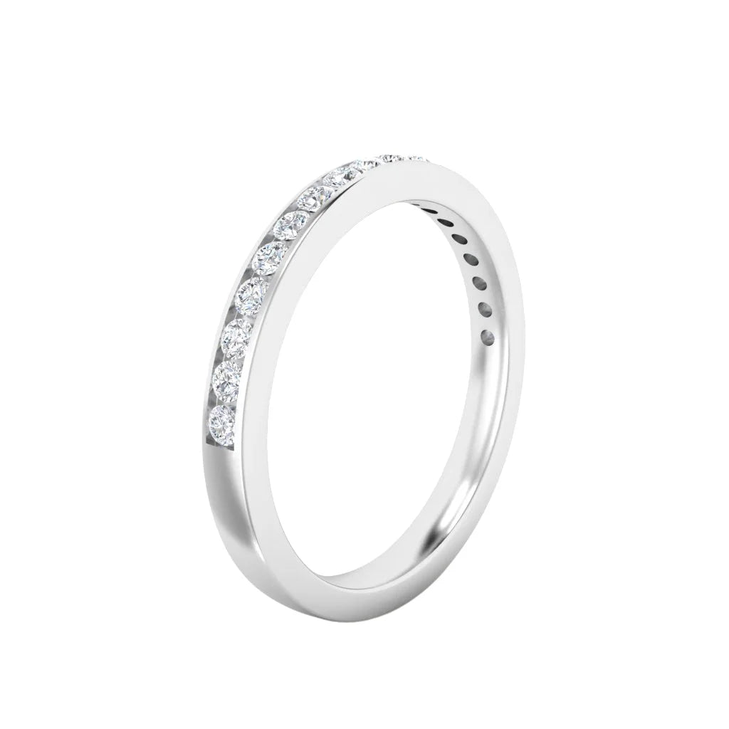 Eva - 18ct White Gold Natural Diamond Wedding Ring