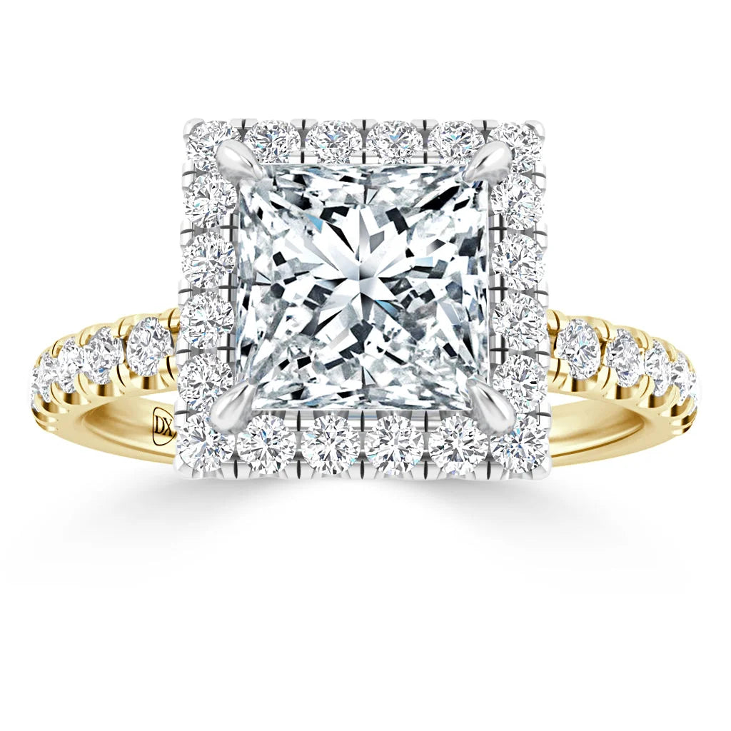 Olivia Molly - Princess Cut 18ct Yellow Gold Engagement Ring
