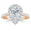 Jasmine - Pear Cut 18ct Rose Gold Engagement Ring