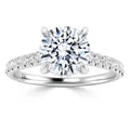 Freya - Round Cut Platinum Engagement Ring