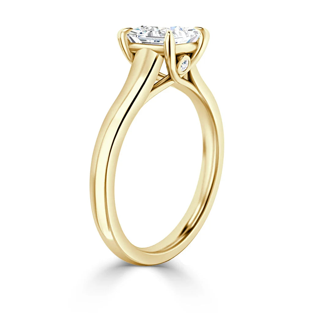 Sara - Princess Cut 18ct Yellow Gold Engagement Ring