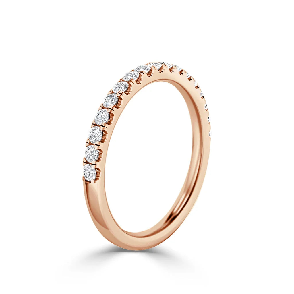 Jemma - 18ct Rose Gold Natural Diamond Wedding Ring