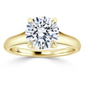 Sara - Round Cut 18ct Yellow Gold Engagement Ring