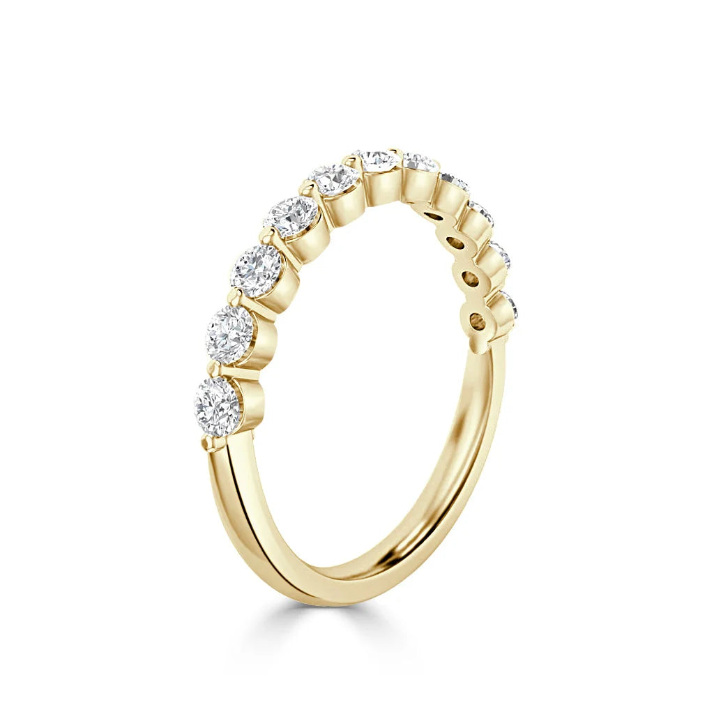 Margot - 18ct Yellow Gold Natural Diamond Wedding Ring