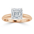 Jessica - Asscher Cut 18ct Rose Gold Engagement Ring