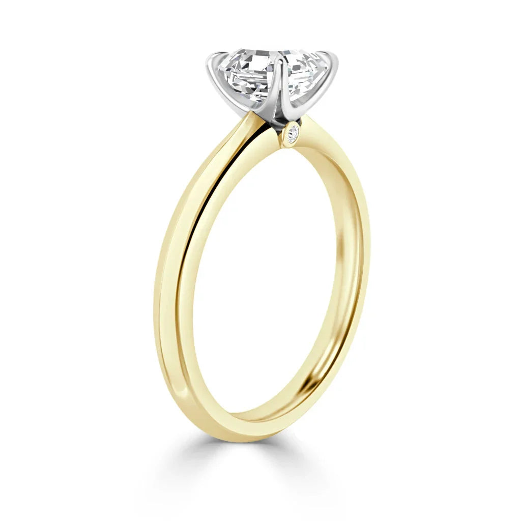 Jessica - Radiant Cut 18ct Yellow Gold Engagement Ring