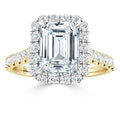 Jasmine - Emerald Cut 18ct Yellow Gold Engagement Ring