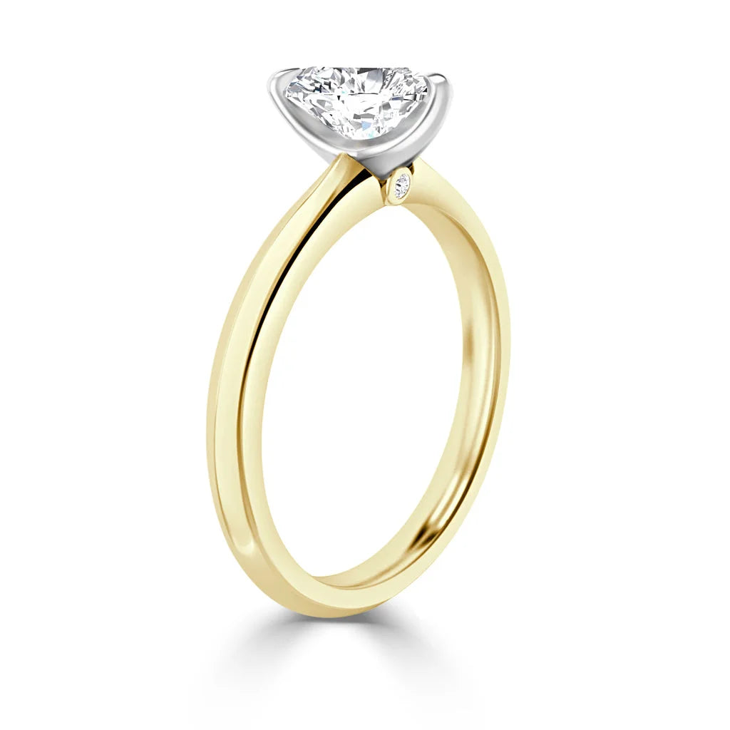 Jessica - Heart Cut 18ct Yellow Gold Engagement Ring
