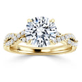 Ivy - Round Cut 18ct Yellow Gold Engagement Ring