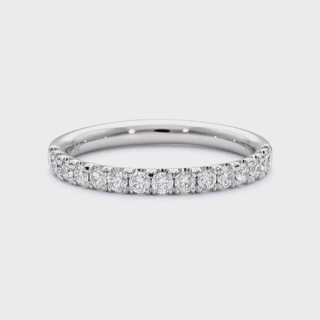 Sadie - 18ct White Gold Natural Diamond Wedding Ring