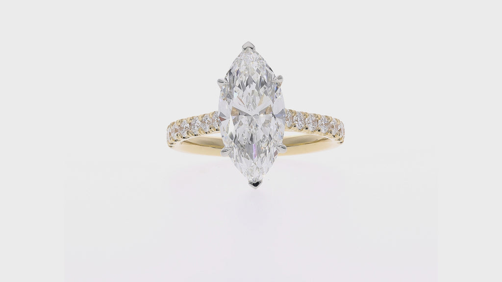 Selena - Marquise Cut 18ct Yellow Gold Engagement Ring