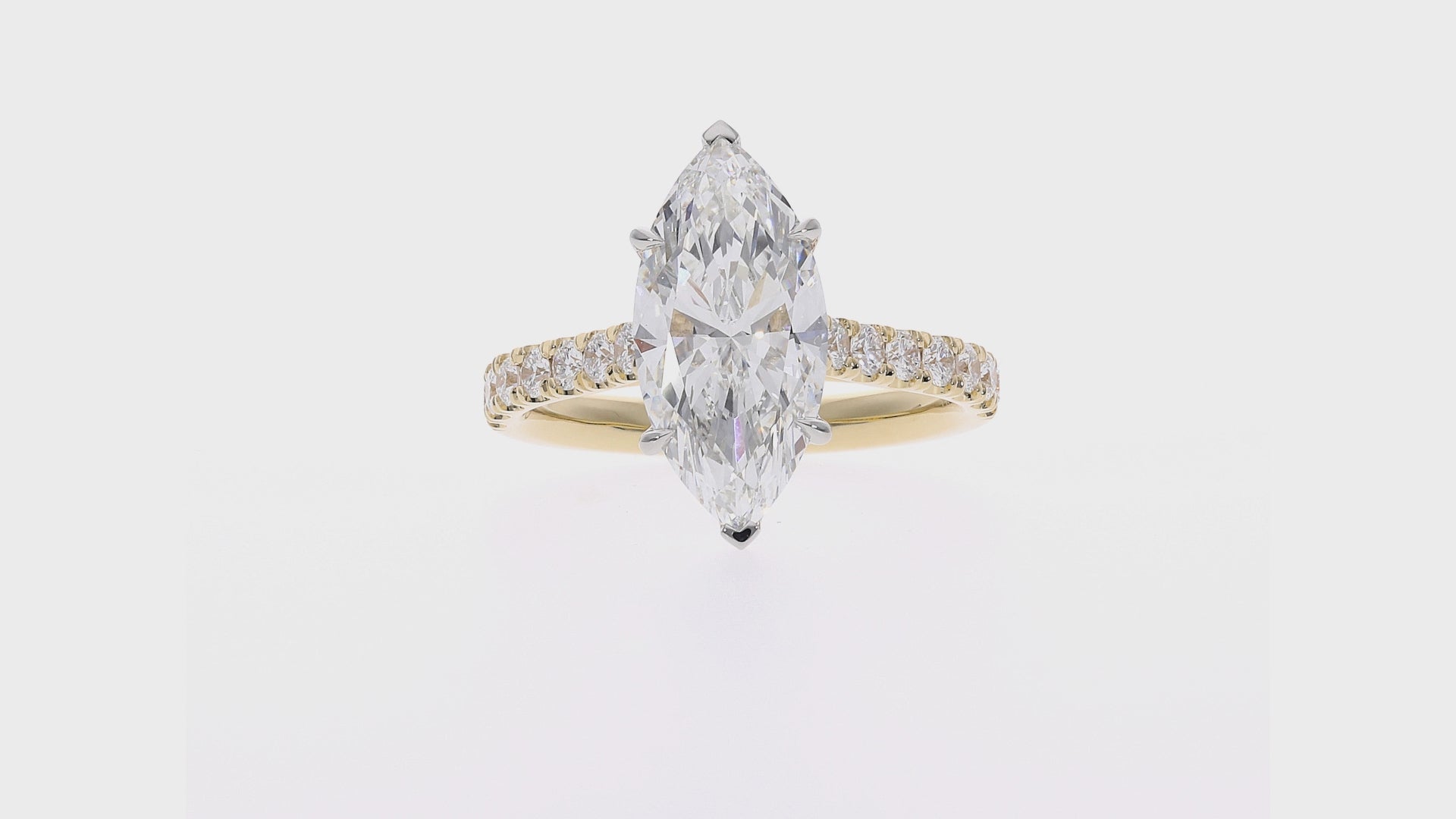 Selena - Marquise Cut 18ct Yellow Gold Engagement Ring