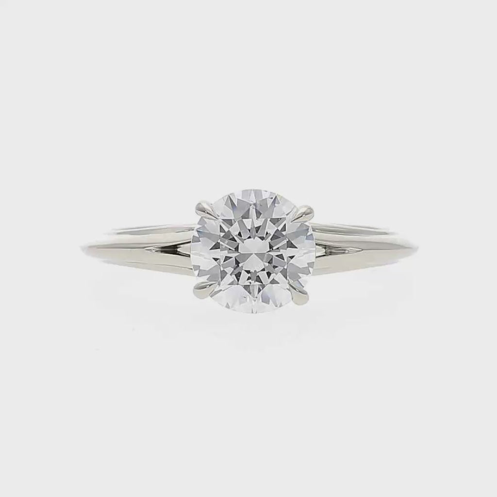 Cherry - Round Cut 18ct White Gold Engagement Ring