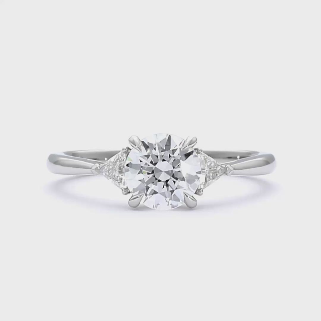 Eleanor - Round Cut 18ct White Gold Engagement Ring
