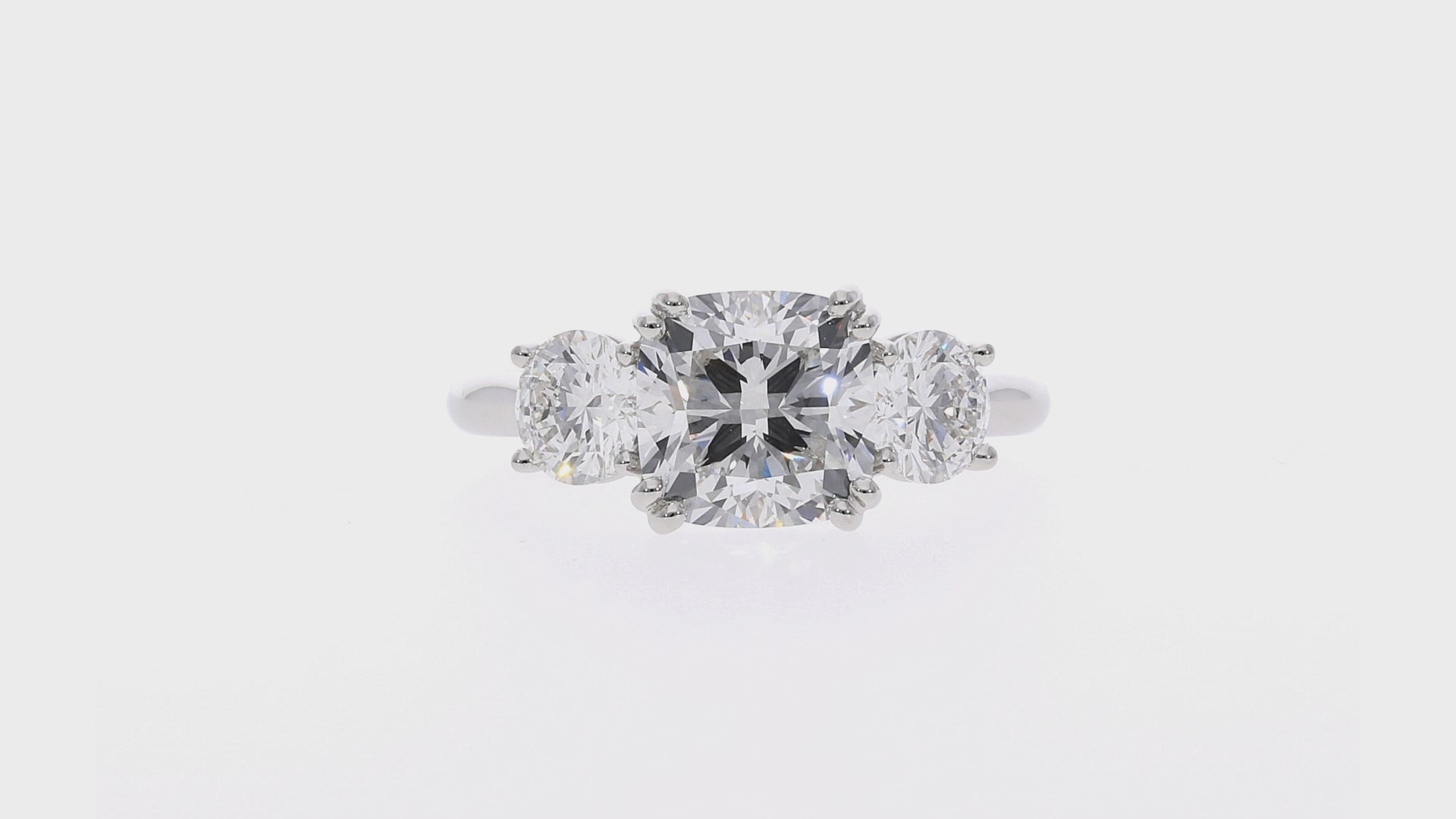 Meghan - Cushion Cut 18ct White Gold Engagement Ring