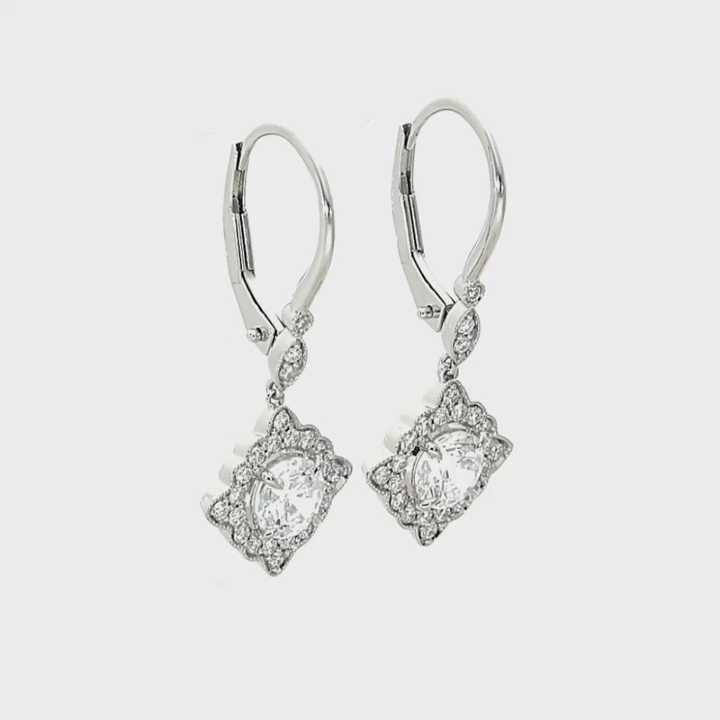 Renee - .29ct Round Cut Diamond Earrings Platinum