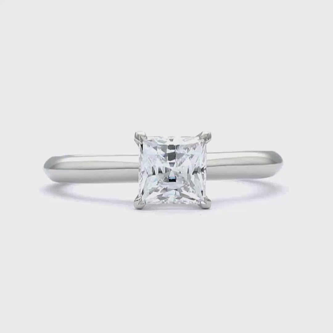 Lucy - Princess Cut 18ct White Gold Engagement Ring