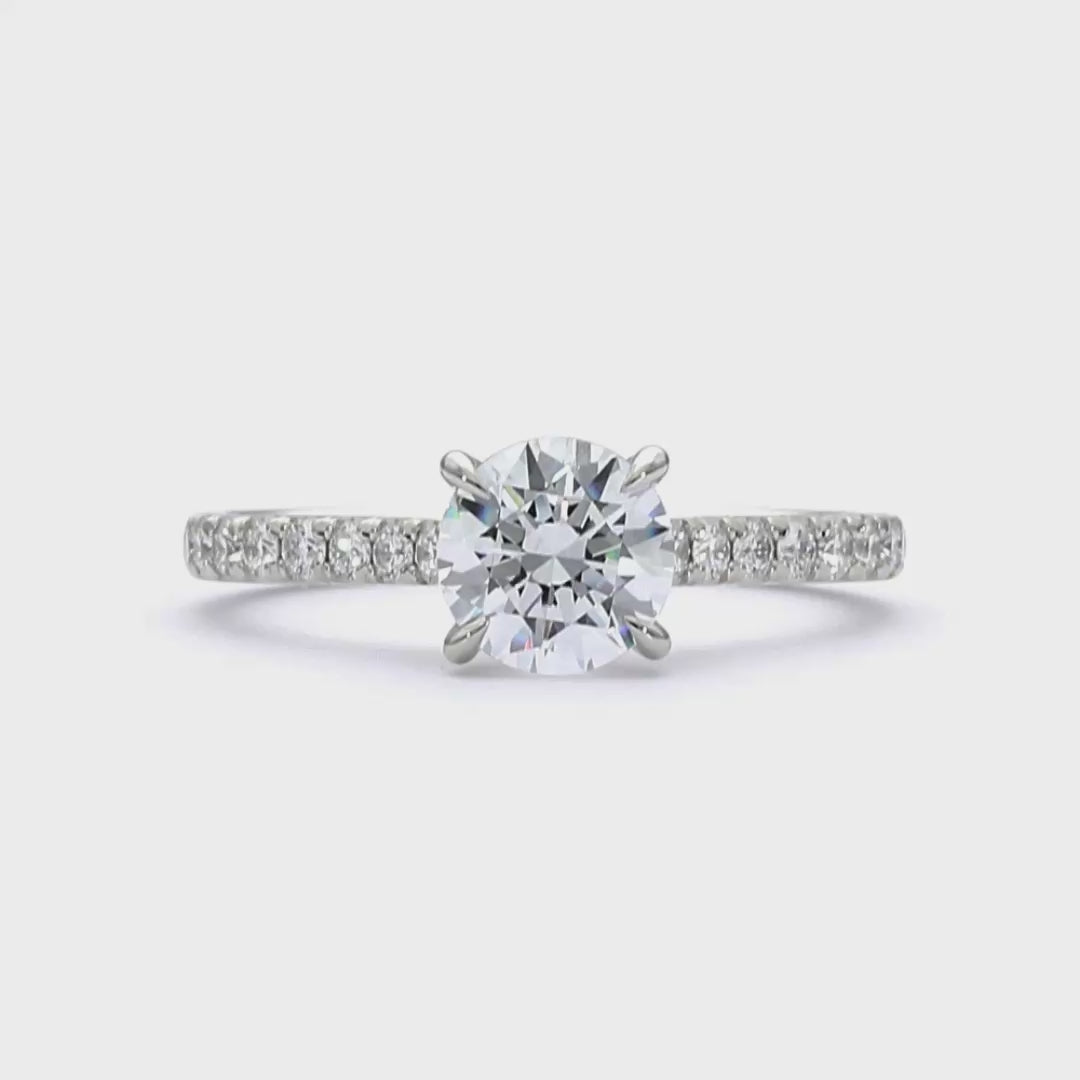 Jemma - Round Cut 18ct Rose Gold Engagement Ring