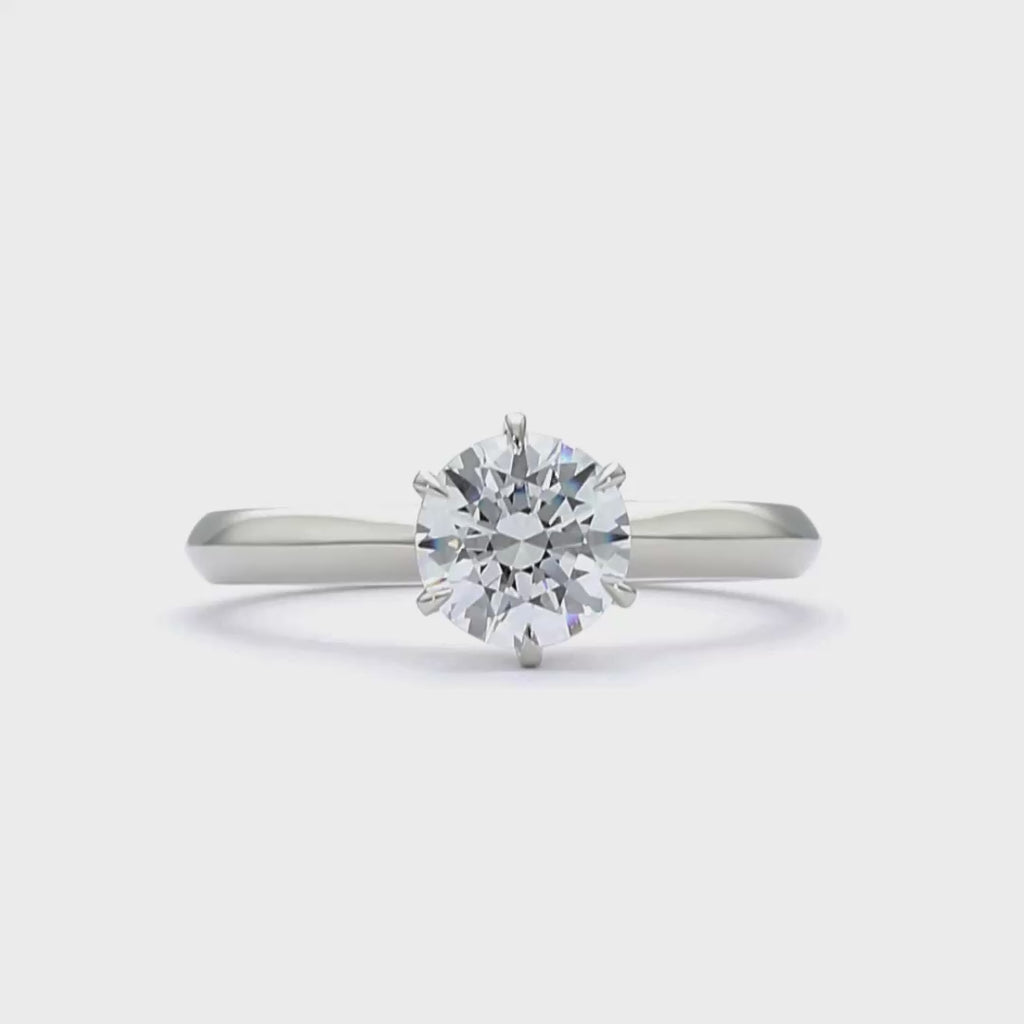 Jessica - Round Cut 18ct White Gold Engagement Ring