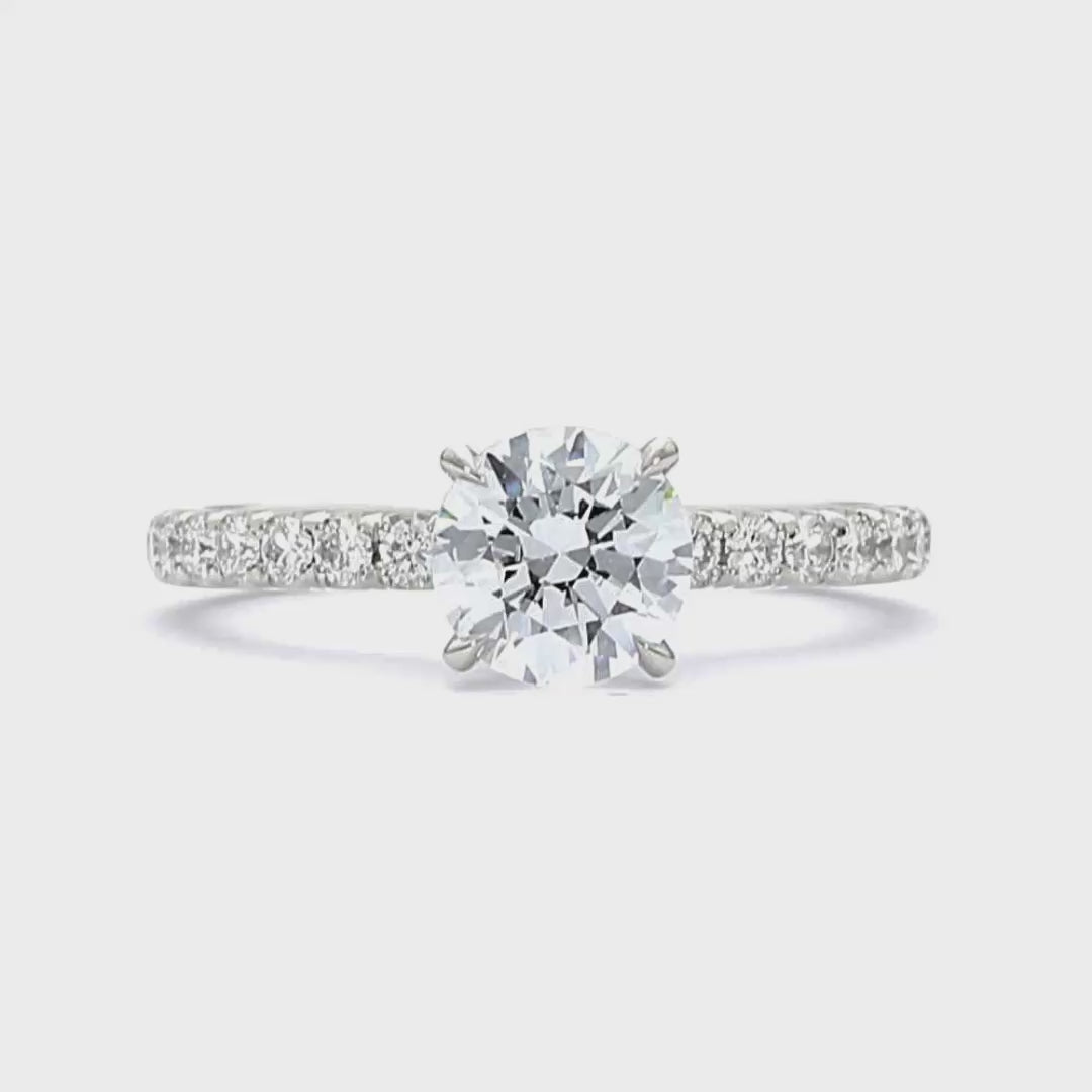 Chanelle - Round Cut 18ct Yellow Gold Engagement Ring