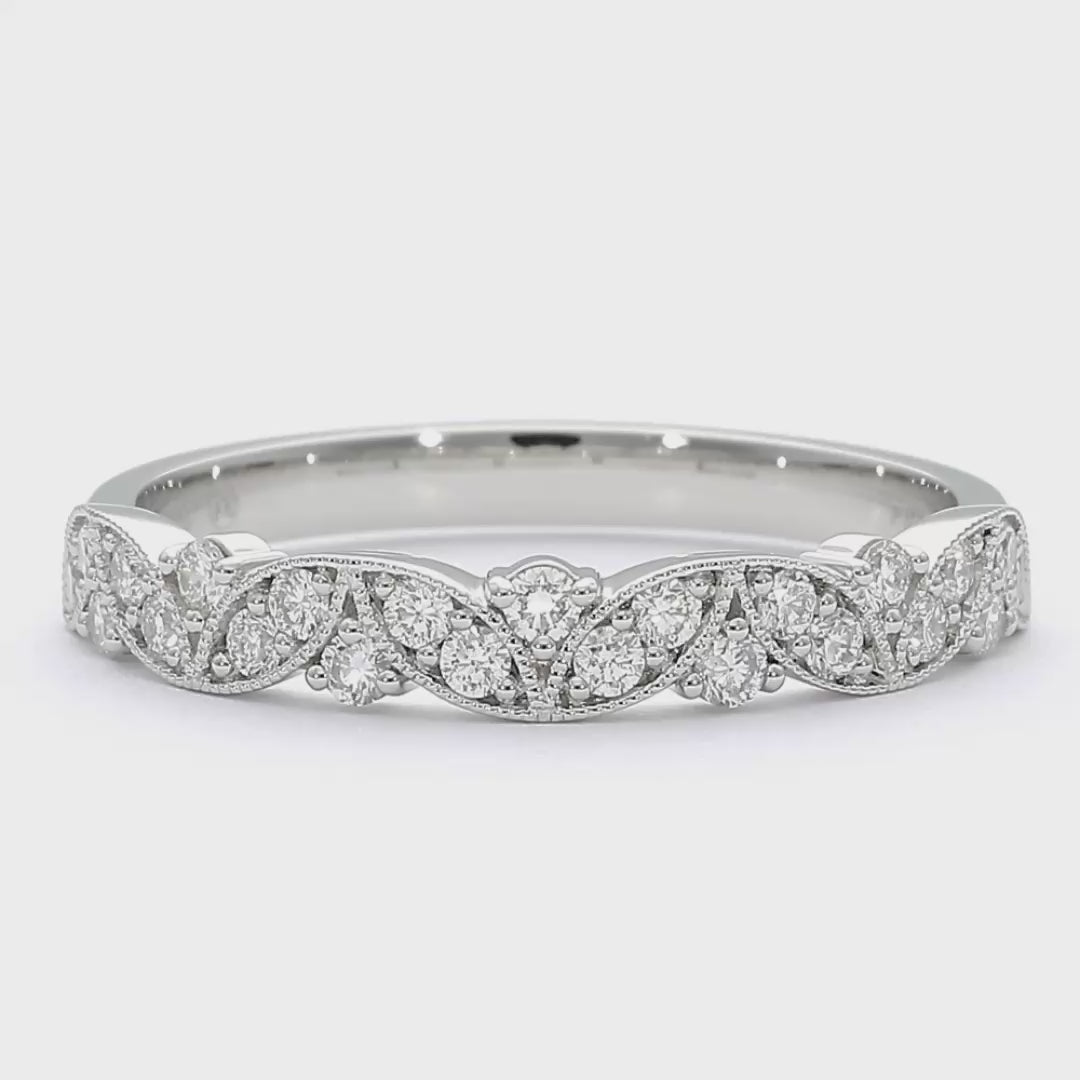 Jacqueline - Platinum Natural Diamond Wedding Ring