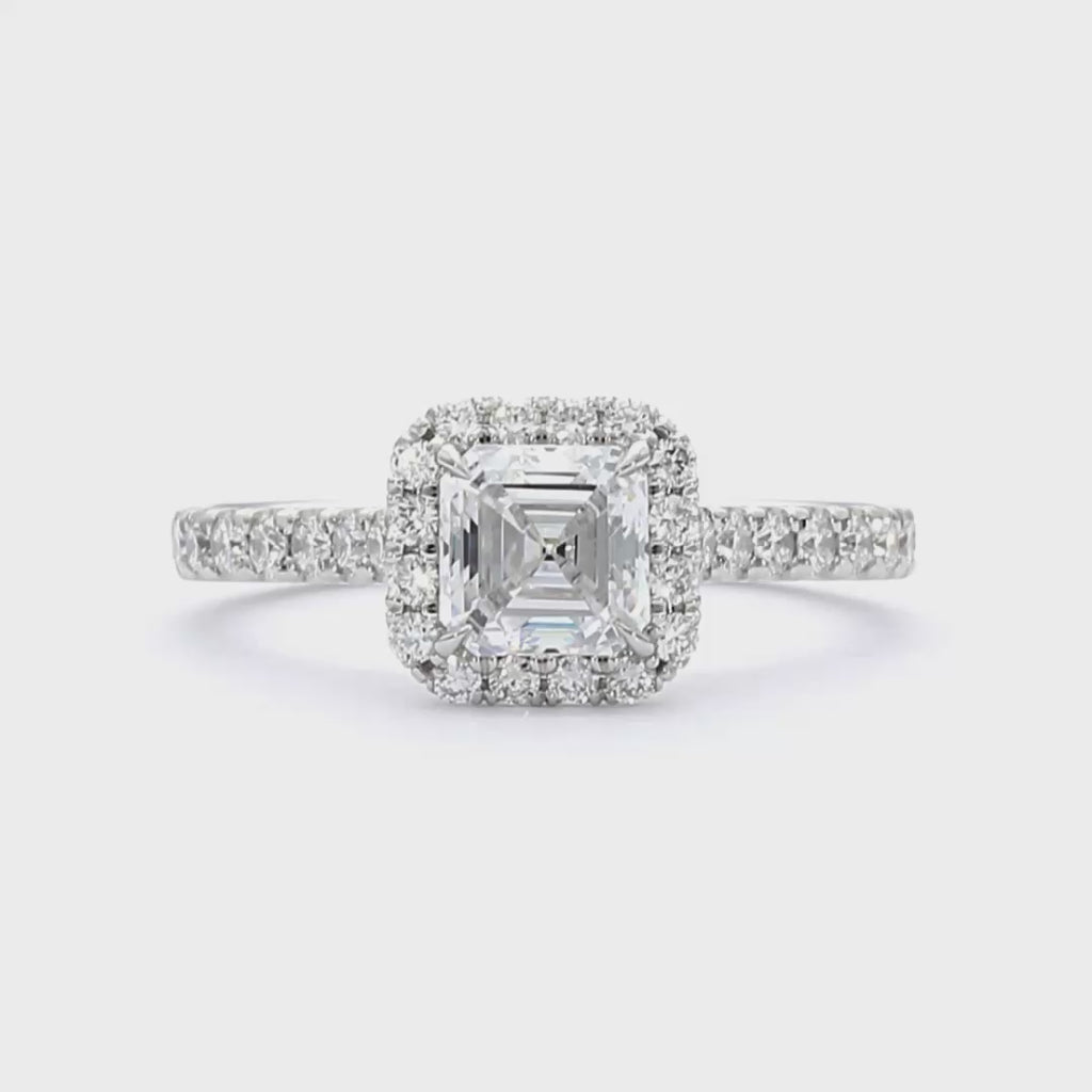 Jasmine - Asscher Cut 18ct Yellow Gold Engagement Ring