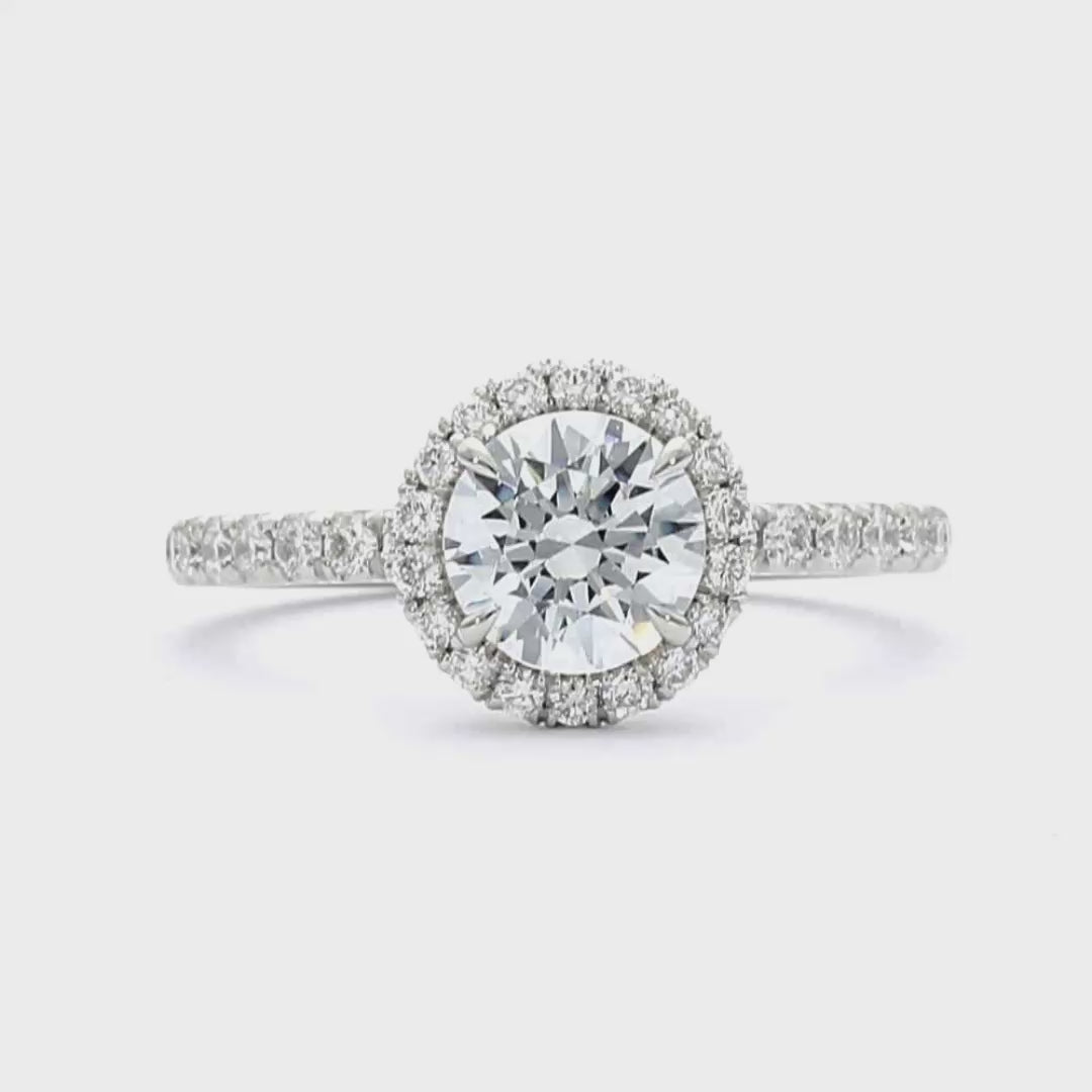 Olivia Molly - Round Cut 18ct Yellow Gold Engagement Ring