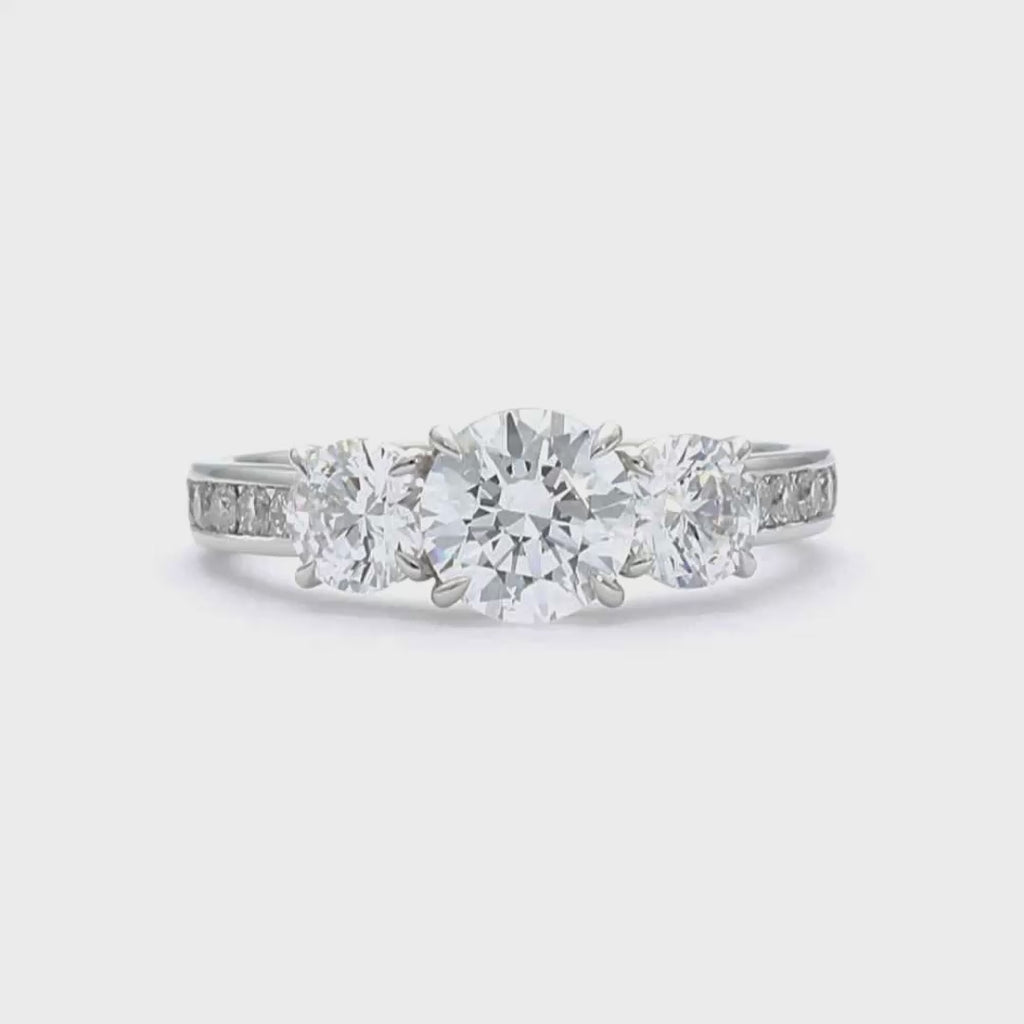 Charlotte - Round Cut 18ct Rose Gold Engagement Ring