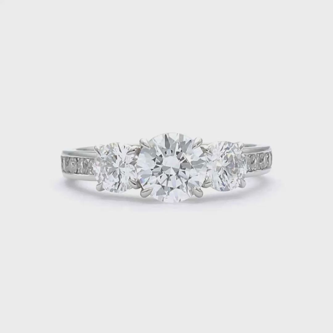 Charlotte - Round Cut 18ct Rose Gold Engagement Ring