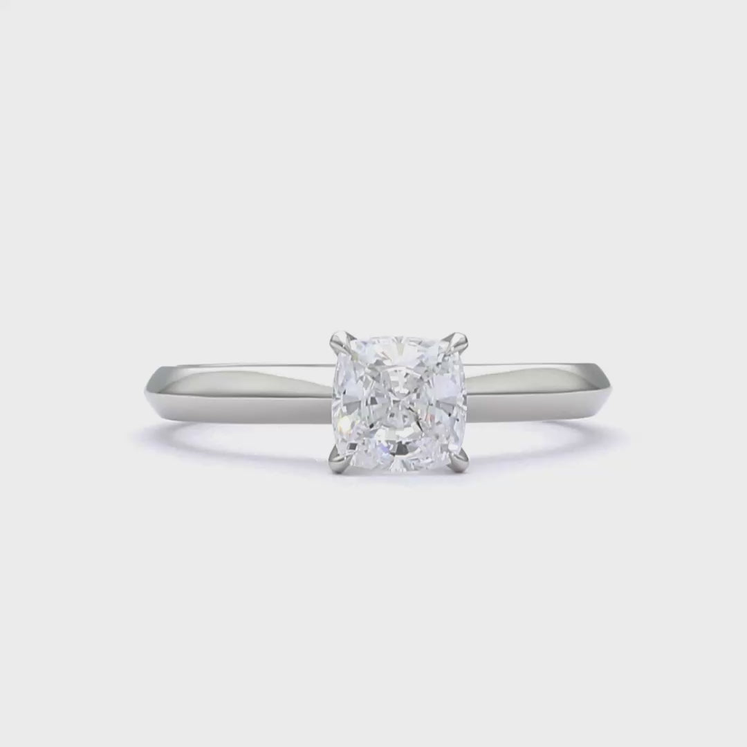 Jessica - Cushion Cut 18ct White Gold Engagement Ring