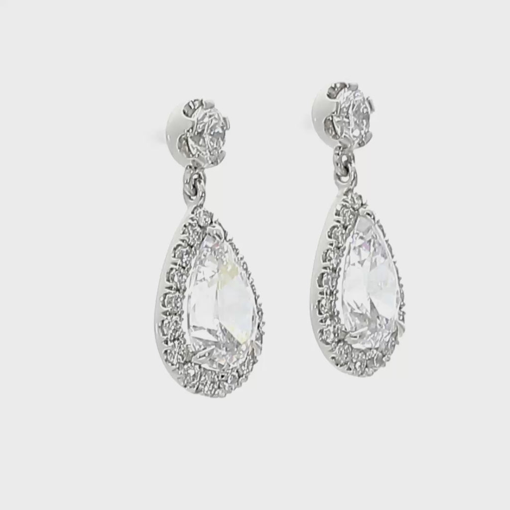 Arianna - .25ct Pear Cut Diamond Earrings 18ct Yellow Gold