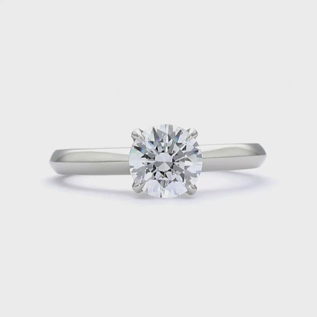 Jessica - Round Cut 18ct Rose Gold Engagement Ring