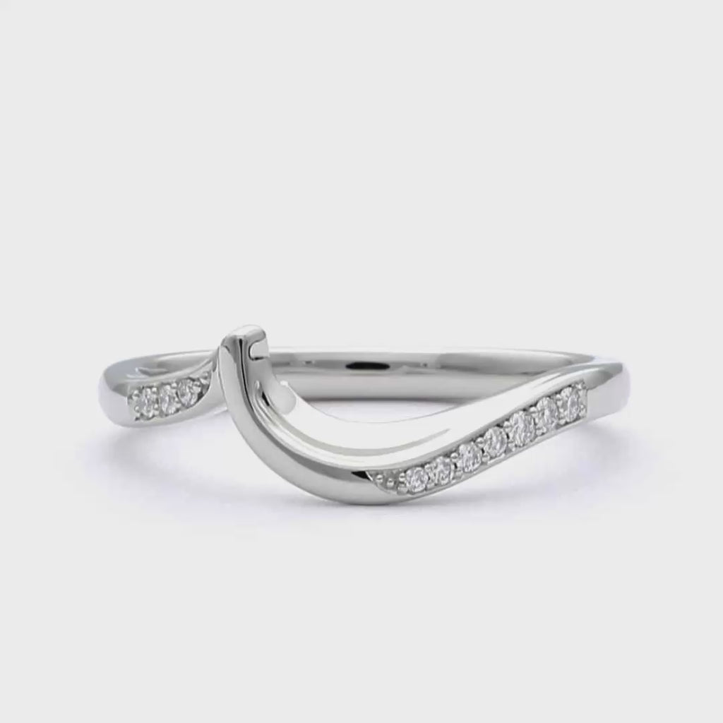Mila - 18ct White Gold Wedding Ring