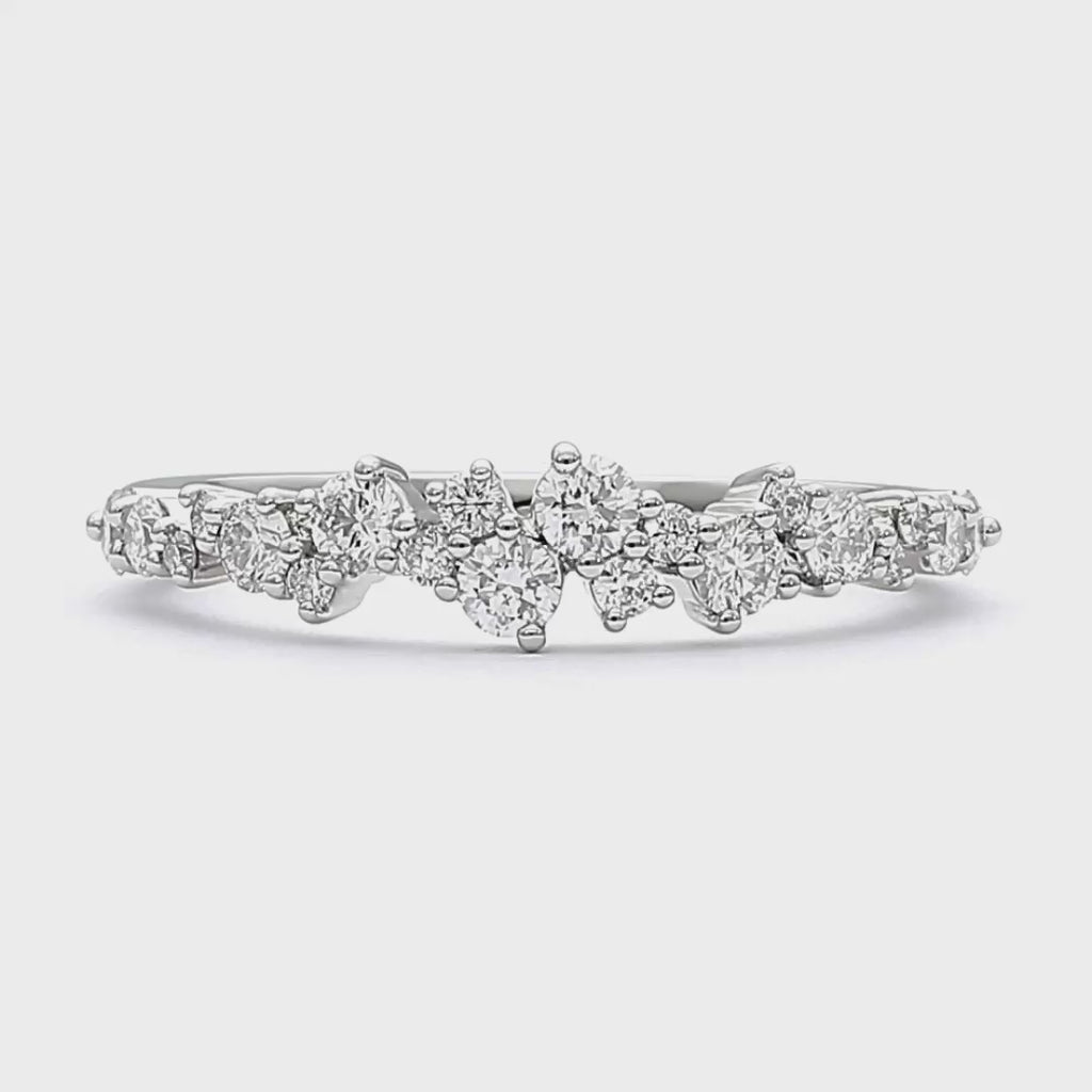 Nikita - Platinum Natural Diamond Wedding Ring