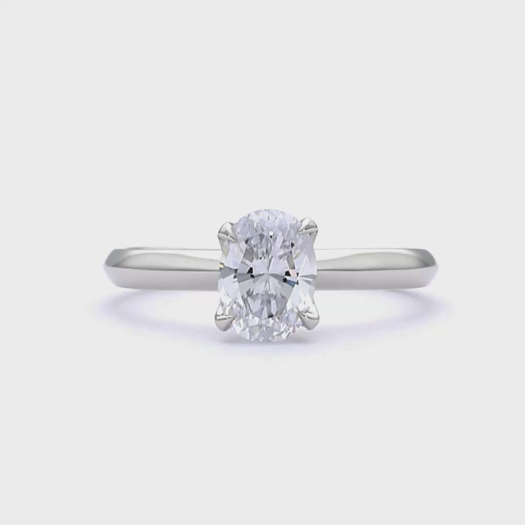 Jessica - Oval Cut 18ct Yellow Gold Engagement Ring