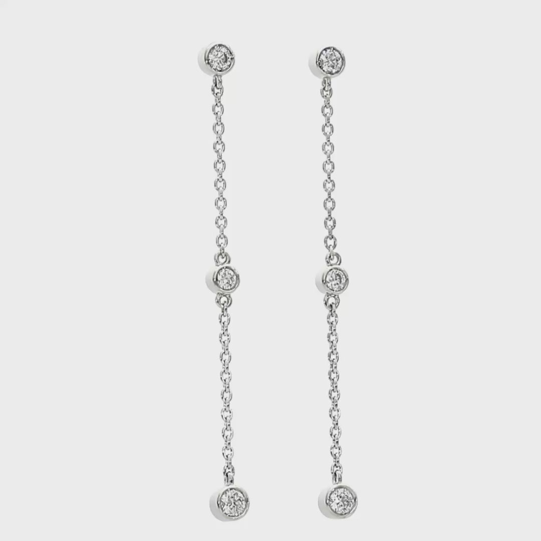Autumn - .22ct Diamond Earrings Platinum