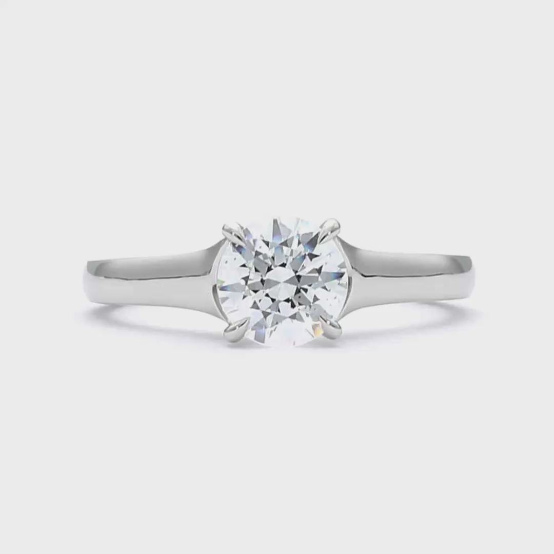 Juliette - Round Cut 18ct Rose Gold Engagement Ring