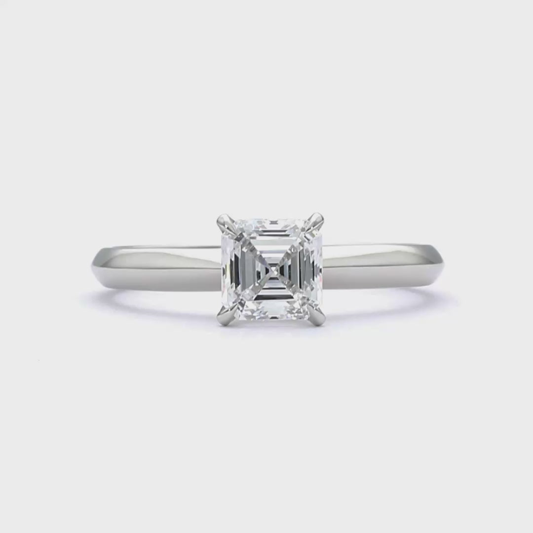 Jessica - Asscher Cut 18ct Yellow Gold Engagement Ring