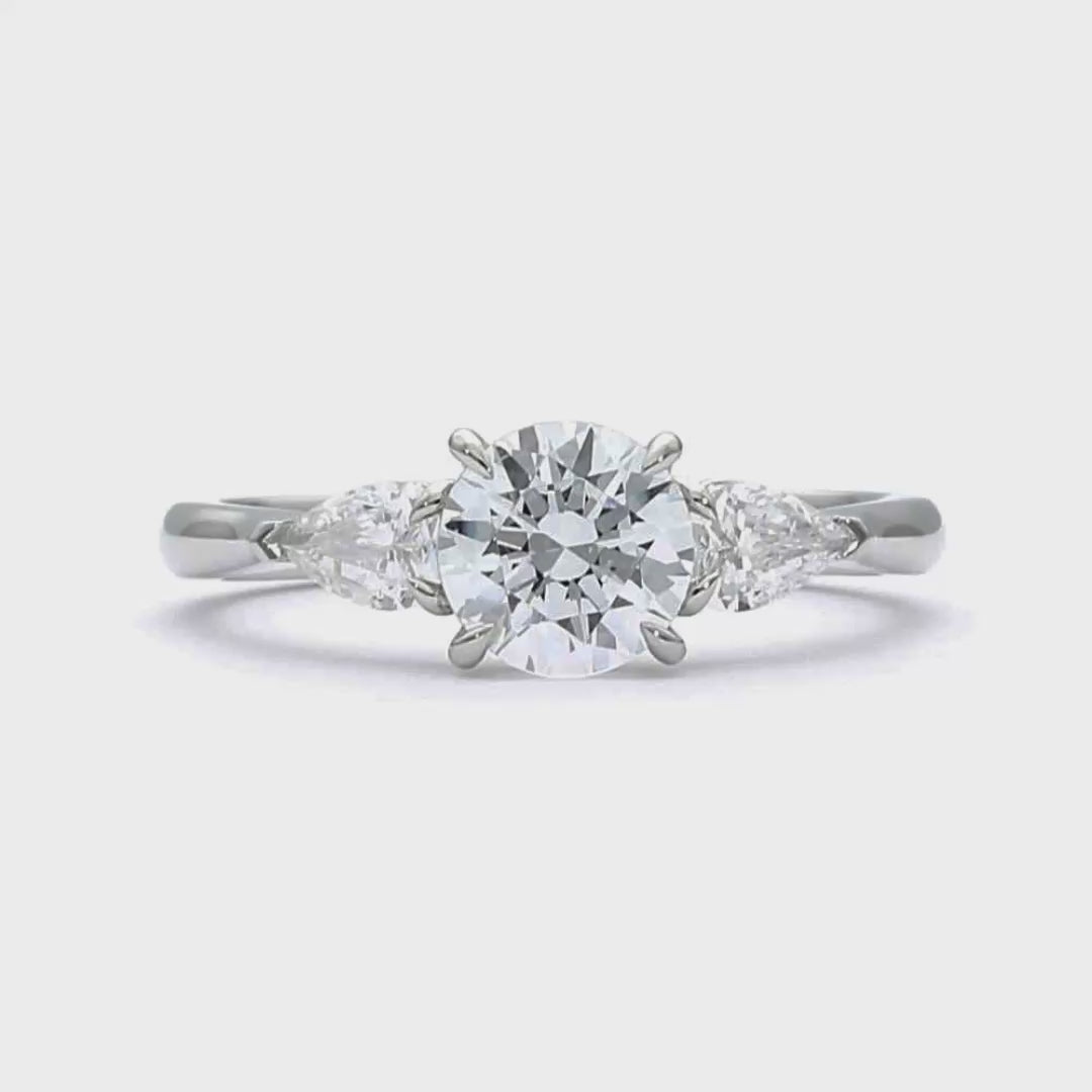 Alice - Round Cut 18ct Yellow Gold Engagement Ring