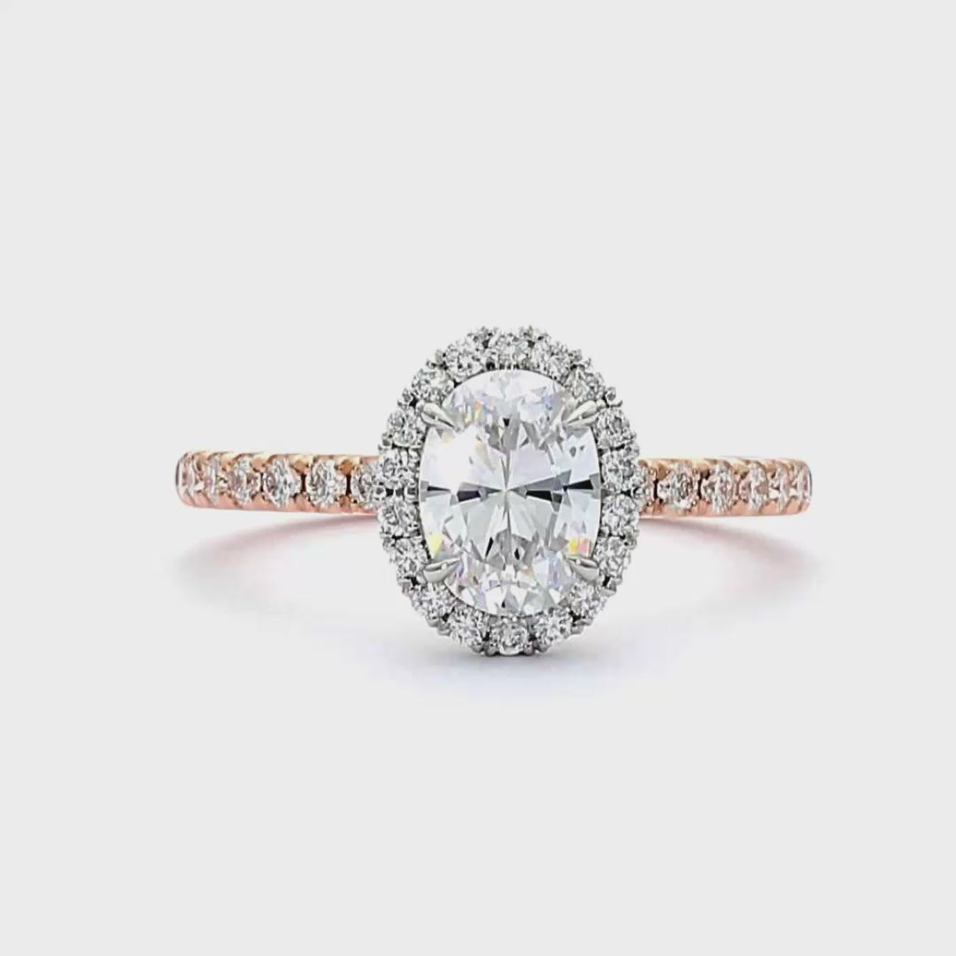 Olivia Molly - Oval Cut 18ct Yellow Gold Engagement Ring