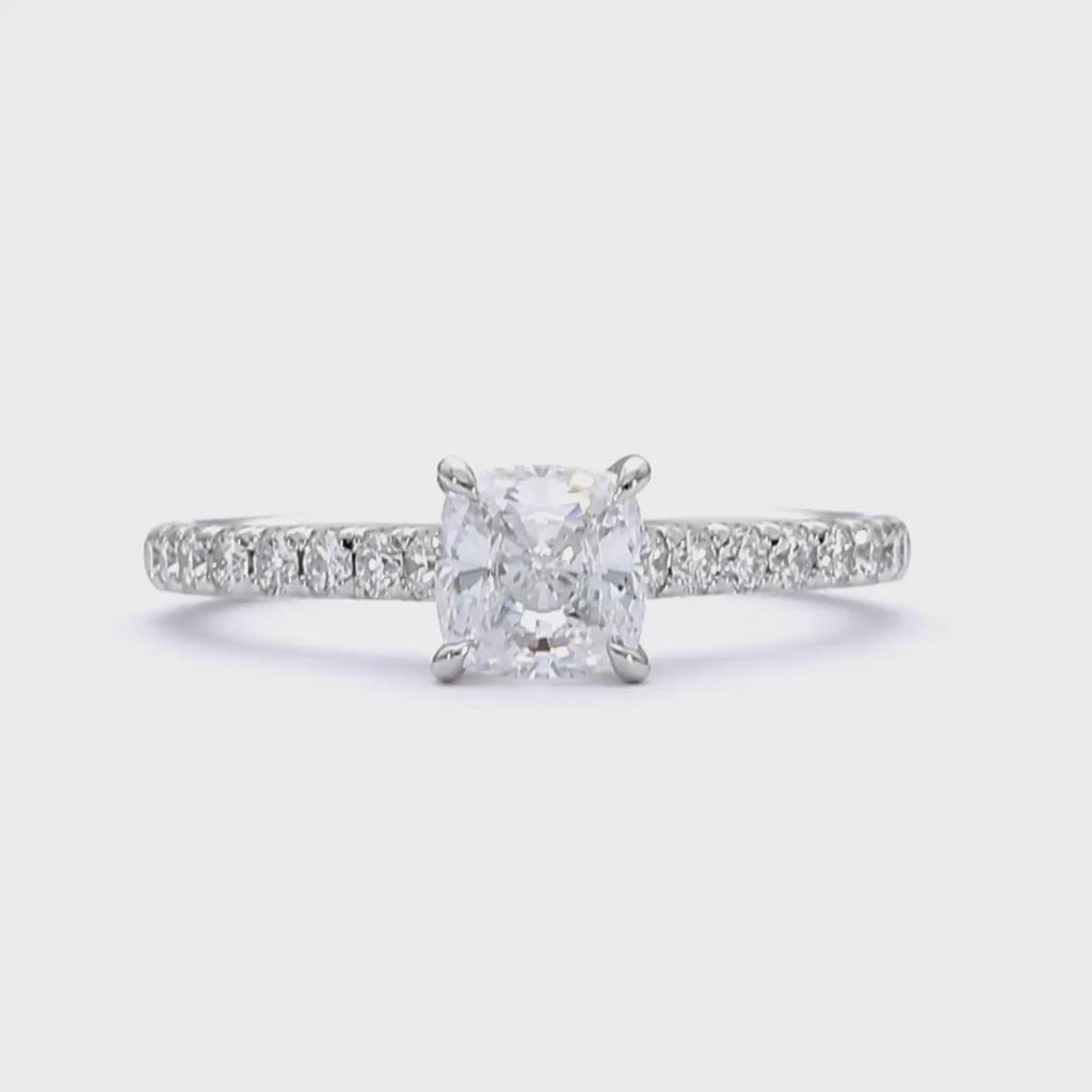 Jemma - Cushion Cut 18ct Yellow Gold Engagement Ring