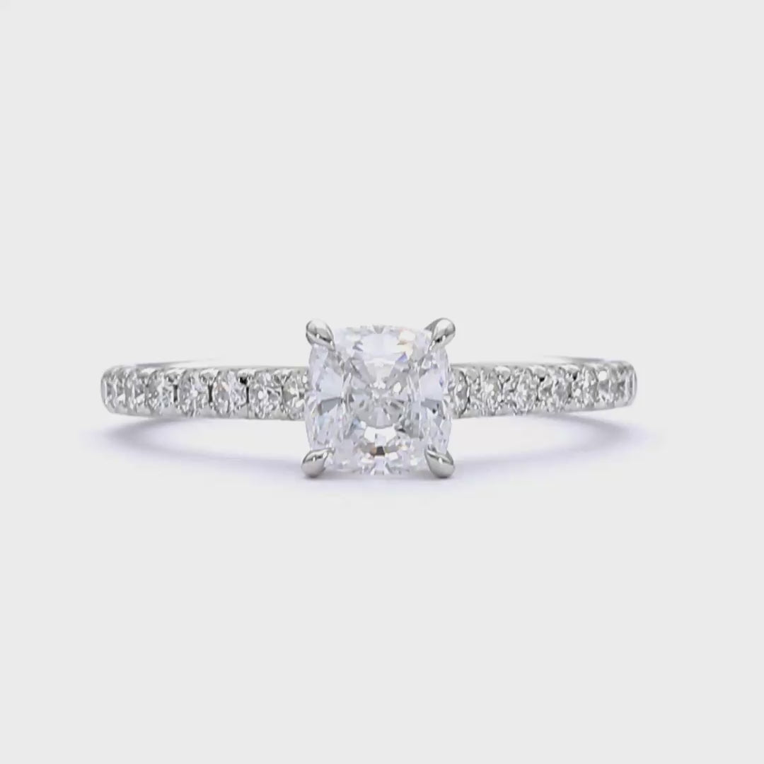Jemma - Cushion Cut 18ct Yellow Gold Engagement Ring