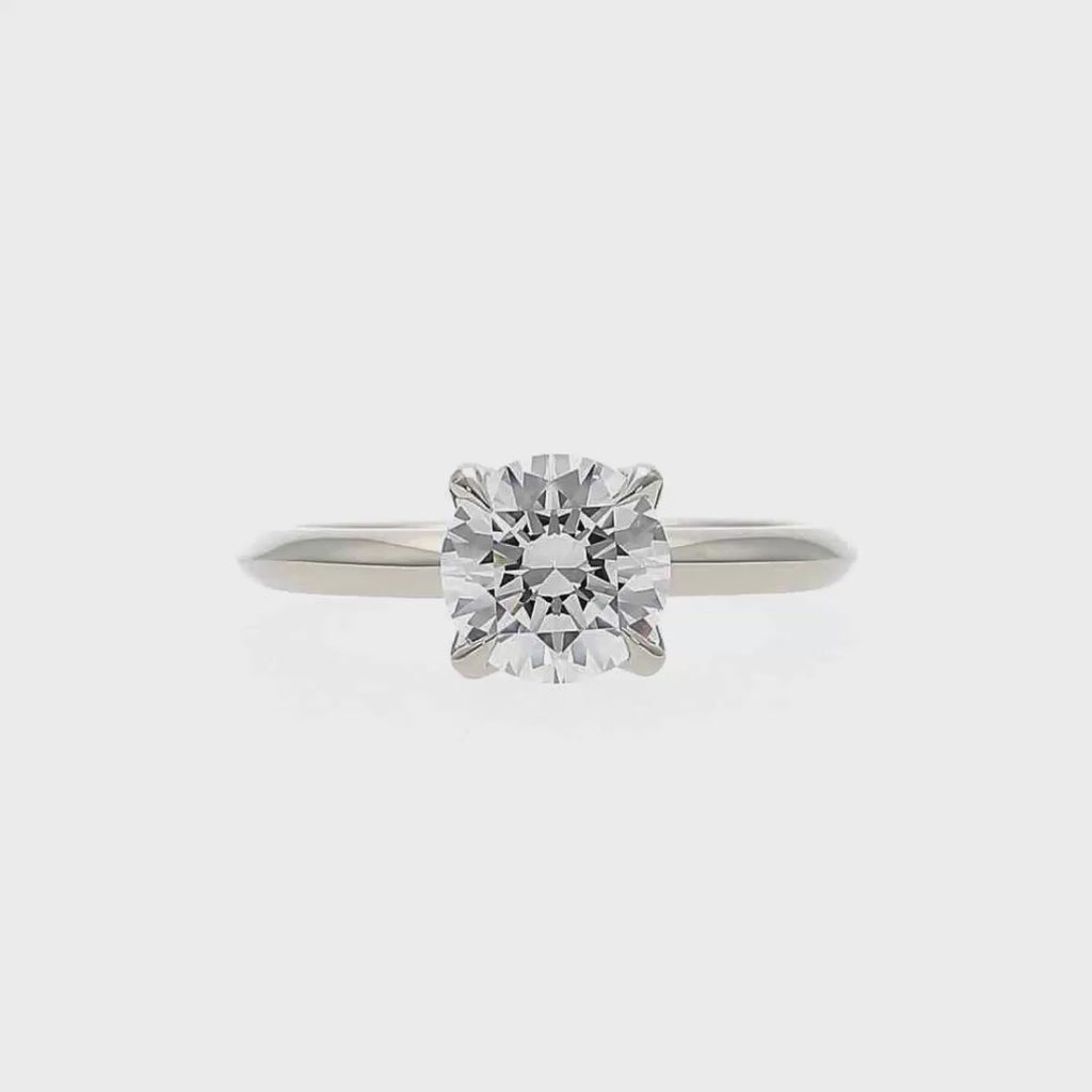 Nancy - Round Cut 18ct Rose Gold Engagement Ring