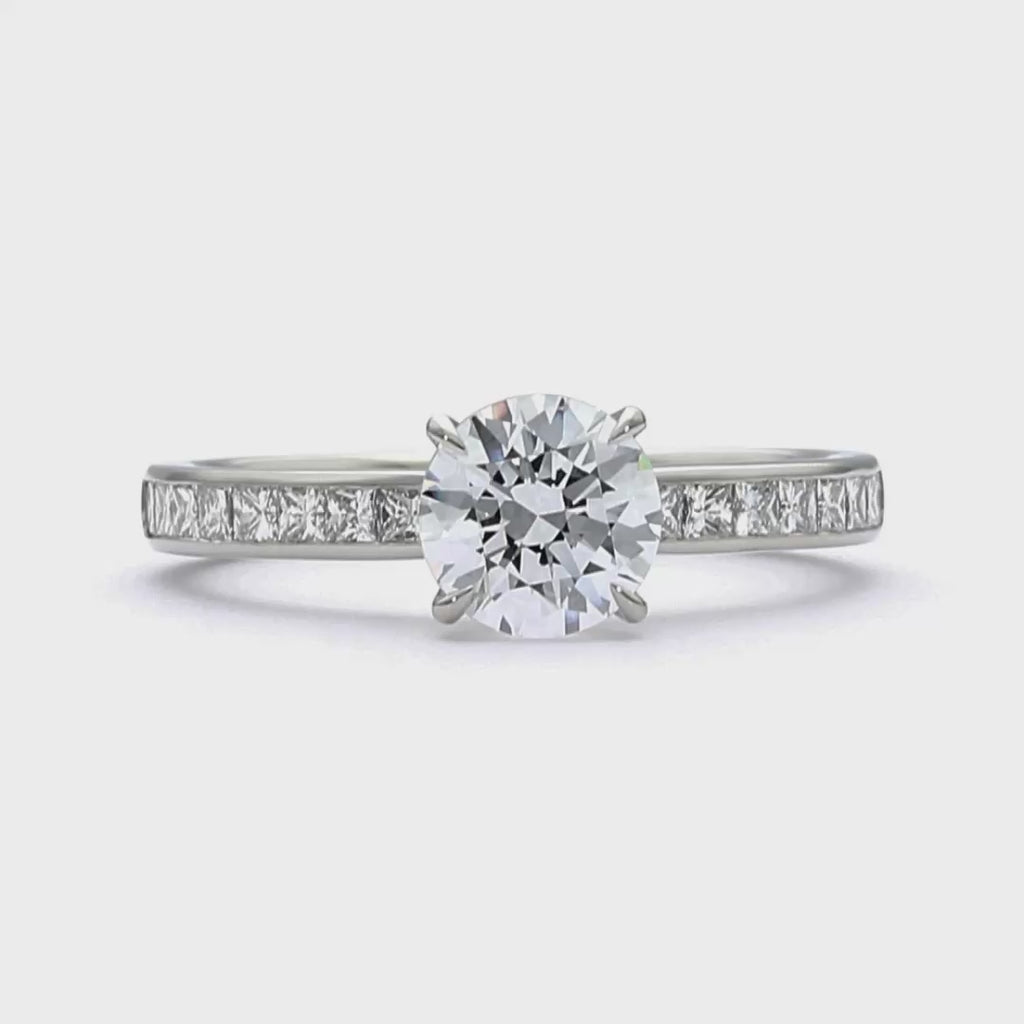 Amelia - Round Cut 18ct Yellow Gold Engagement Ring